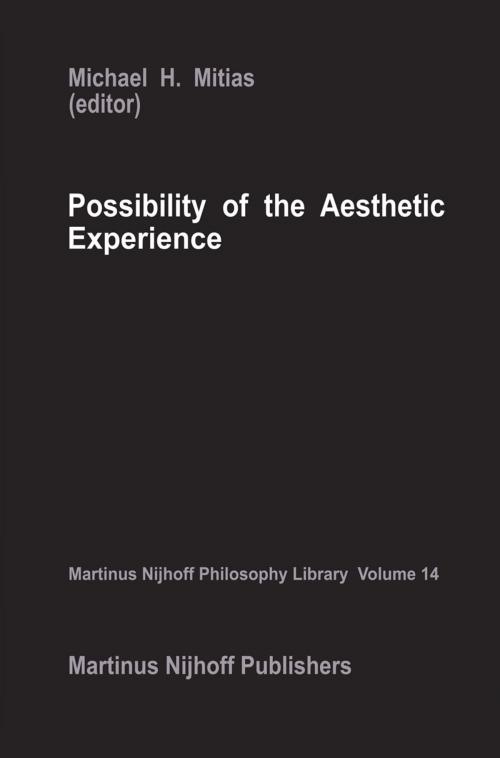 Cover of the book Possibility of the Aesthetic Experience by , Springer Netherlands