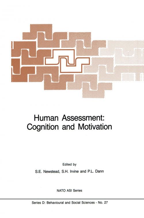 Cover of the book Human Assessment: Cognition and Motivation by , Springer Netherlands