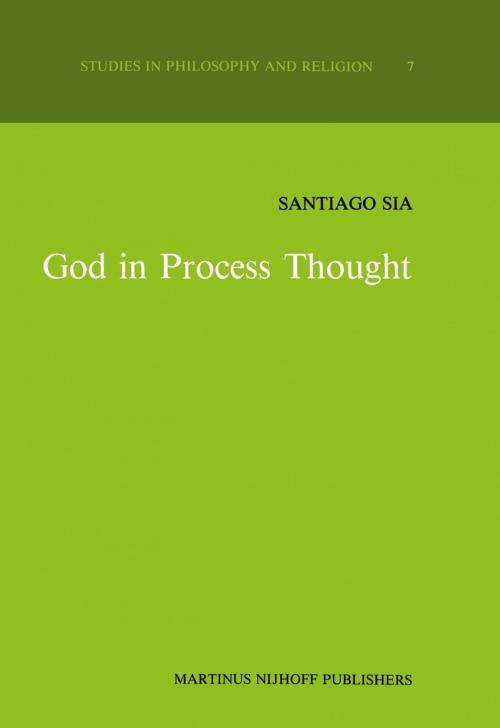 Cover of the book God in Process Thought by S. Sia, Springer Netherlands