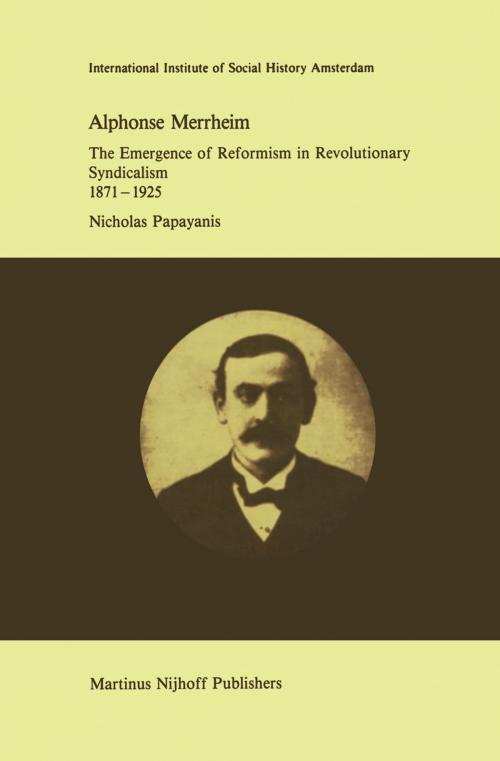 Cover of the book Alphonse Merrheim by N. Papayanis, Springer Netherlands