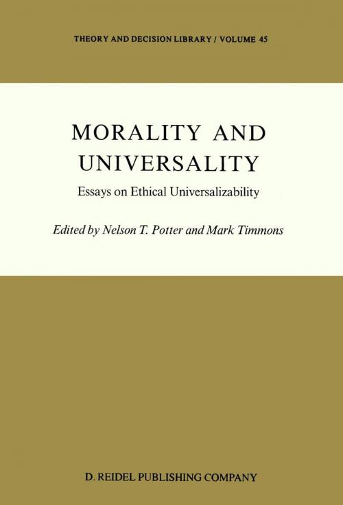 Cover of the book Morality and Universality by , Springer Netherlands
