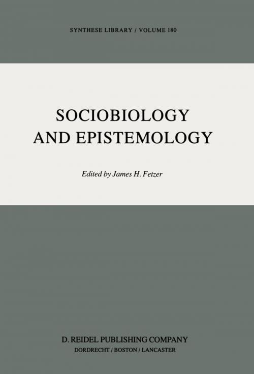 Cover of the book Sociobiology and Epistemology by , Springer Netherlands