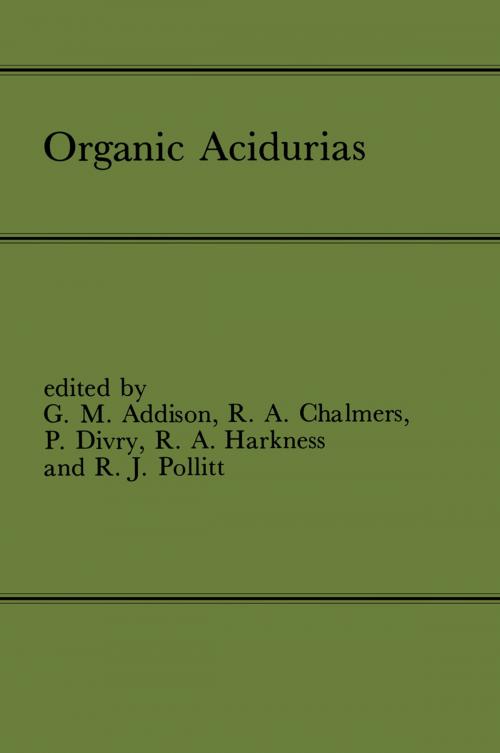 Cover of the book Organic Acidurias by , Springer Netherlands