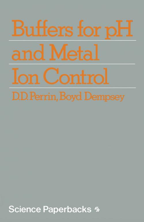 Cover of the book Buffers for pH and Metal Ion Control by D. Perrin, Springer Netherlands