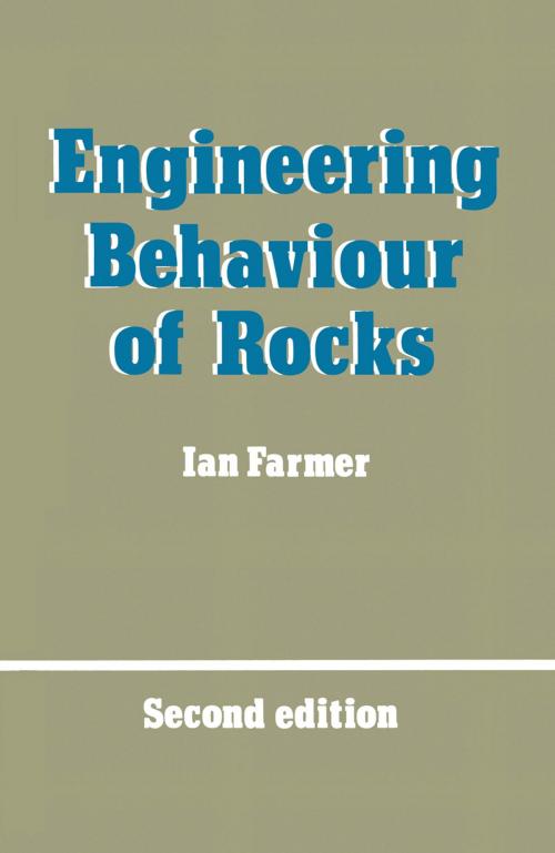 Cover of the book Engineering Behaviour of Rocks by , Springer Netherlands