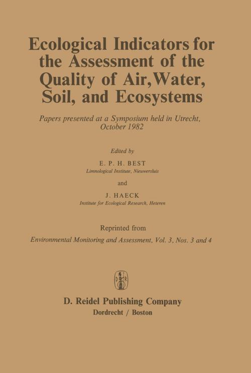 Cover of the book Ecological Indicators for the Assessment of the Quality of Air, Water, Soil, and Ecosystems by , Springer Netherlands