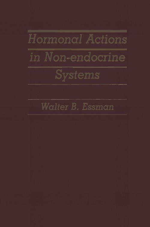 Cover of the book Hormonal Actions in Non-endocrine Systems by , Springer Netherlands