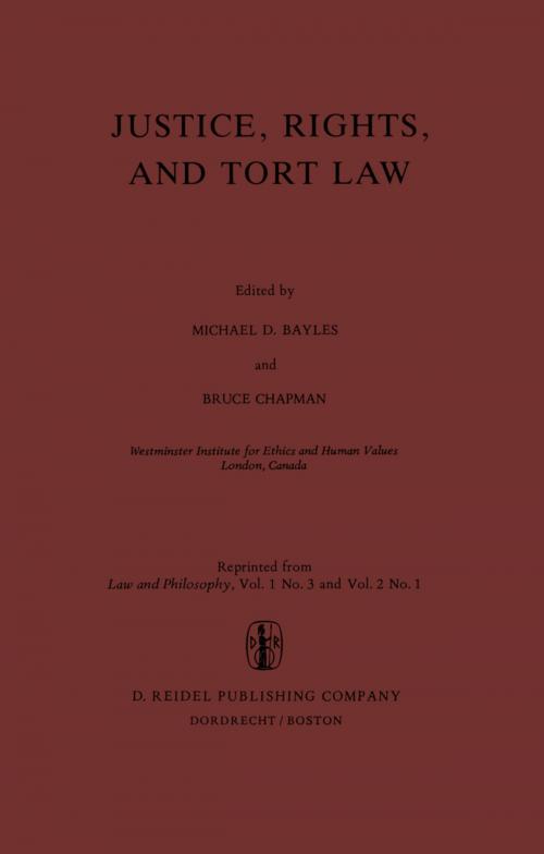 Cover of the book Justice, Rights, and Tort Law by , Springer Netherlands