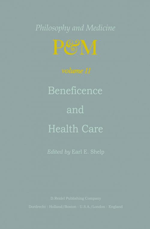 Cover of the book Beneficence and Health Care by , Springer Netherlands