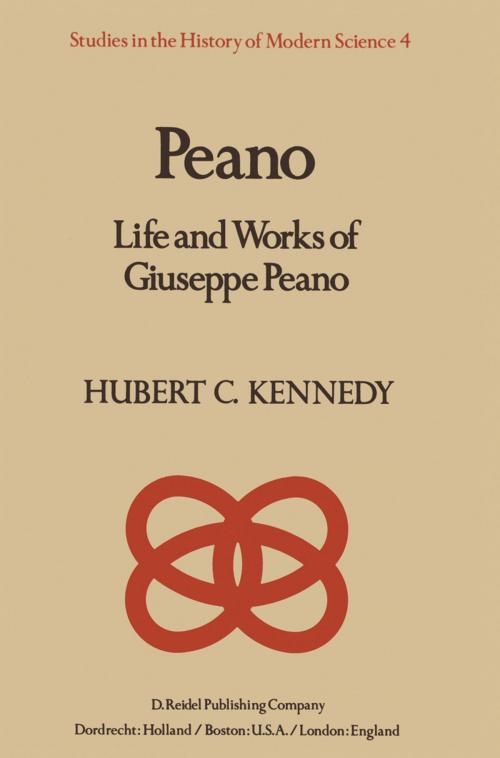 Cover of the book Peano by , Springer Netherlands