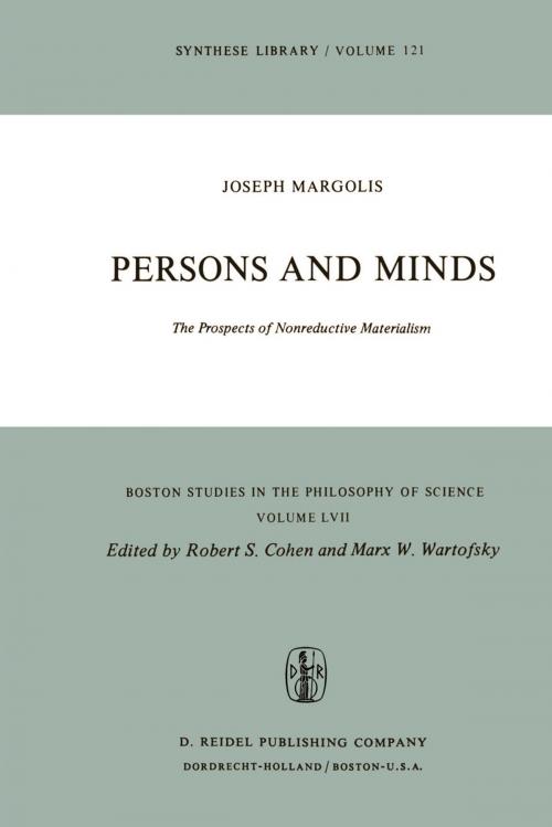 Cover of the book Persons and Minds by Joseph Margolis, Springer Netherlands