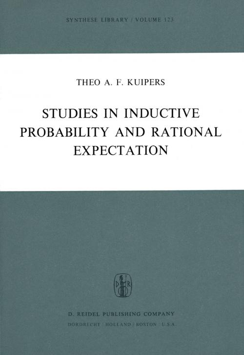 Cover of the book Studies in Inductive Probability and Rational Expectation by Theo A.F. Kuipers, Springer Netherlands