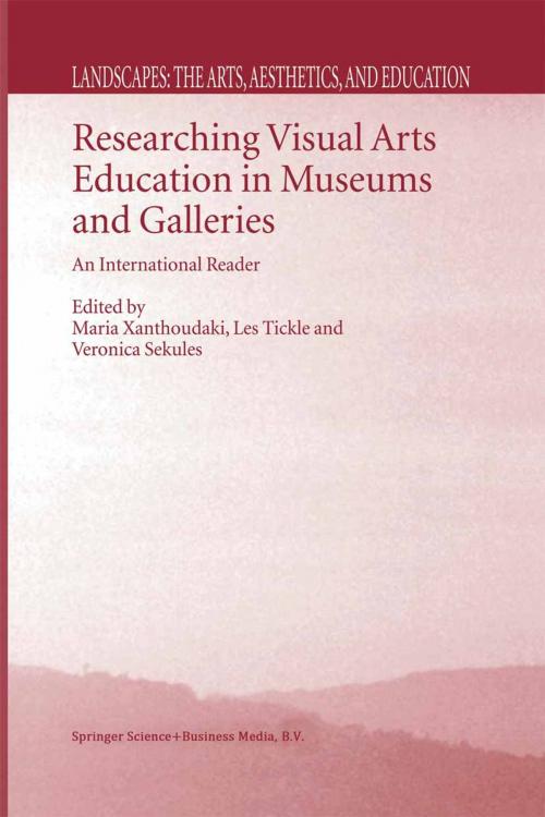 Cover of the book Researching Visual Arts Education in Museums and Galleries by , Springer Netherlands