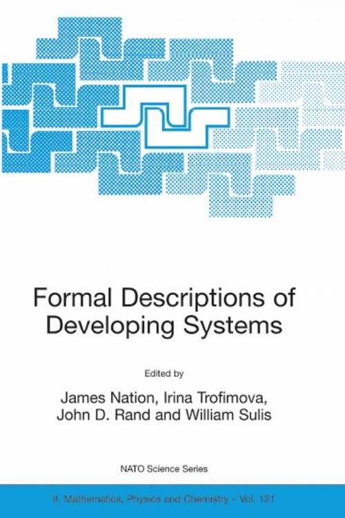 Cover of the book Formal Descriptions of Developing Systems by , Springer Netherlands