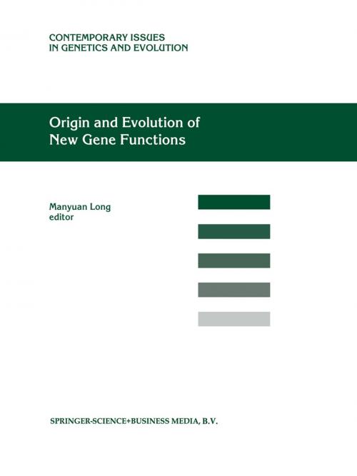 Cover of the book Origin and Evolution of New Gene Functions by , Springer Netherlands