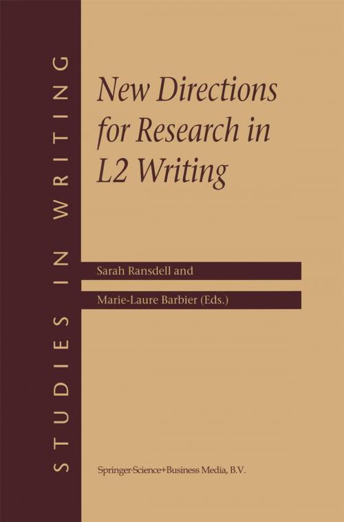 Cover of the book New Directions for Research in L2 Writing by , Springer Netherlands