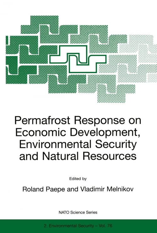 Cover of the book Permafrost Response on Economic Development, Environmental Security and Natural Resources by Elfi Van Overloop, Vladimir D. Gorokhov, Springer Netherlands