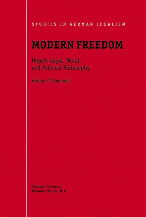 Cover of the book Modern Freedom by Adriaan T Peperzak, Springer Netherlands
