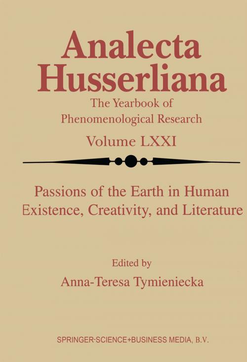 Cover of the book Passions of the Earth in Human Existence, Creativity, and Literature by , Springer Netherlands