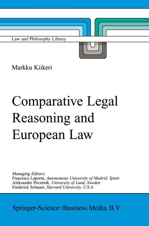 Cover of the book Comparative Legal Reasoning and European Law by Markku Kiikeri, Springer Netherlands