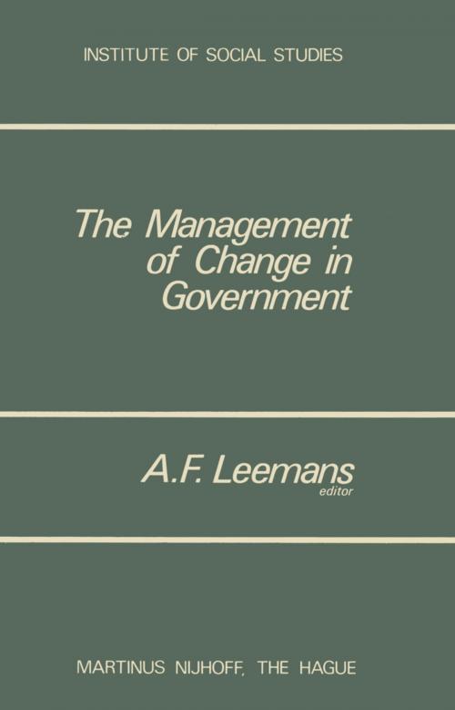 Cover of the book The Management of Change in Government by , Springer Netherlands