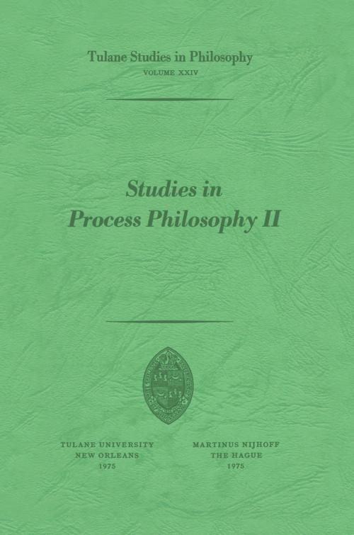 Cover of the book Studies in Process Philosophy II by , Springer Netherlands