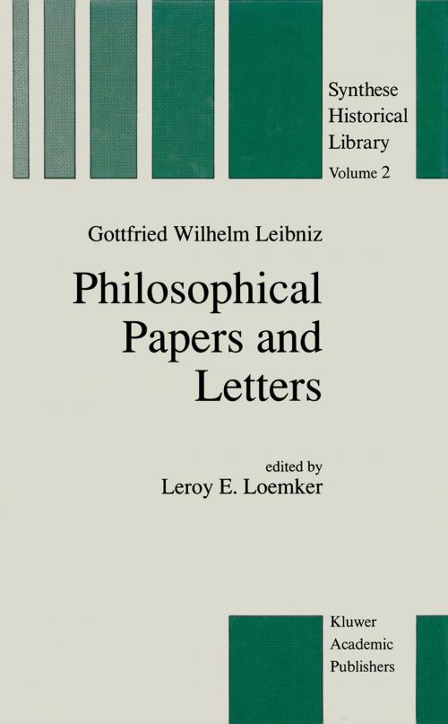 Cover of the book Philosophical Papers and Letters by G.W. Leibniz, Springer Netherlands