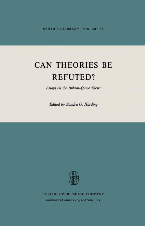 Cover of the book Can Theories be Refuted? by , Springer Netherlands