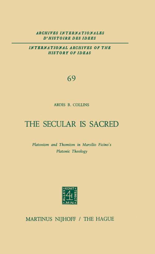 Cover of the book The Secular is Sacred by A.B. Collins, Springer Netherlands