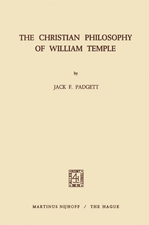 Cover of the book The Christian Philosophy of William Temple by S.T. Padgett, Springer Netherlands