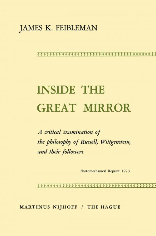 Cover of the book Inside the Great Mirror by J.K. Feibleman, Springer Netherlands