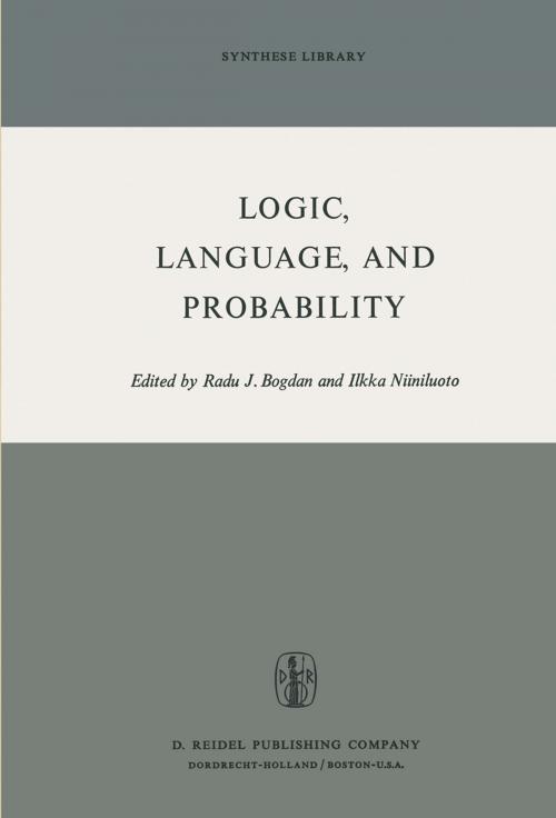 Cover of the book Logic, Language, and Probability by , Springer Netherlands