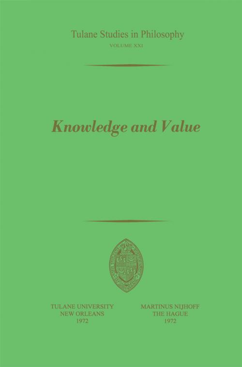 Cover of the book Knowledge and Value by , Springer Netherlands