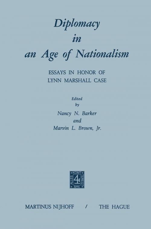 Cover of the book Diplomacy in an Age of Nationalism by , Springer Netherlands