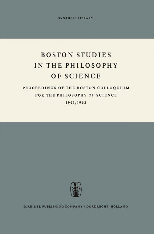 Cover of the book Boston Studies in the Philosophy of Science by , Springer Netherlands