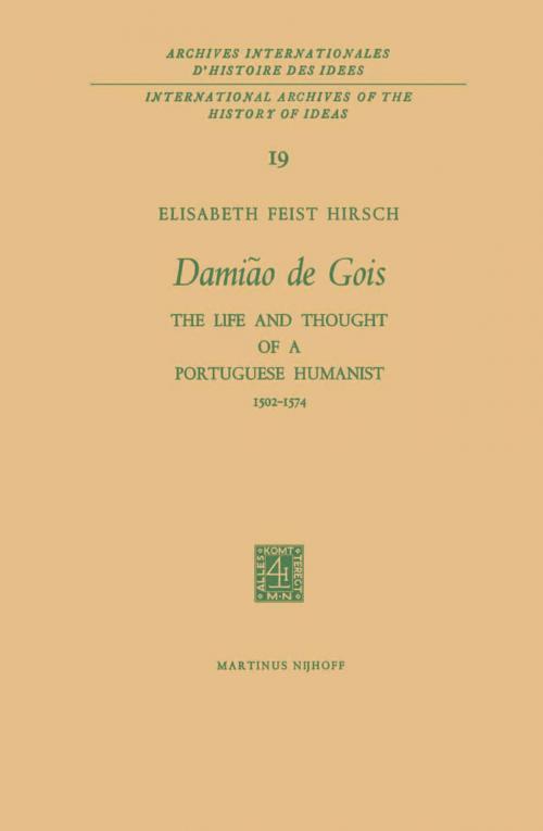 Cover of the book Damião de Gois by Elisabeth Feist Hirsch, Springer Netherlands