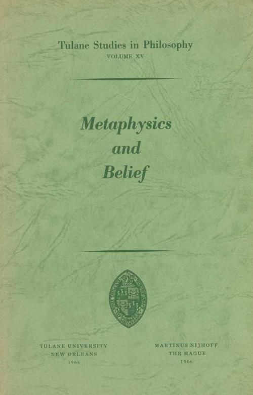 Cover of the book Metaphysics and Belief by Fr. Merlan, Springer Netherlands