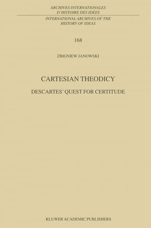 Cover of the book Cartesian Theodicy by Z. Janowski, Springer Netherlands