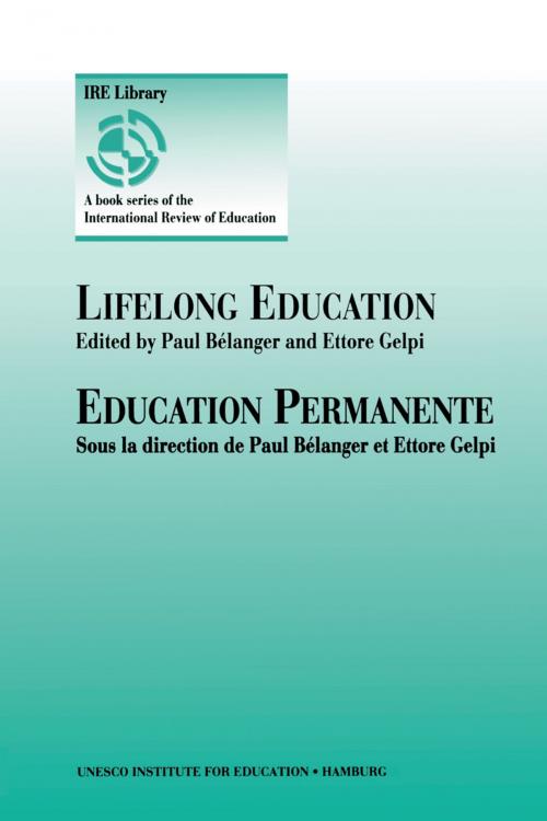 Cover of the book Lifelong Education by , Springer Netherlands