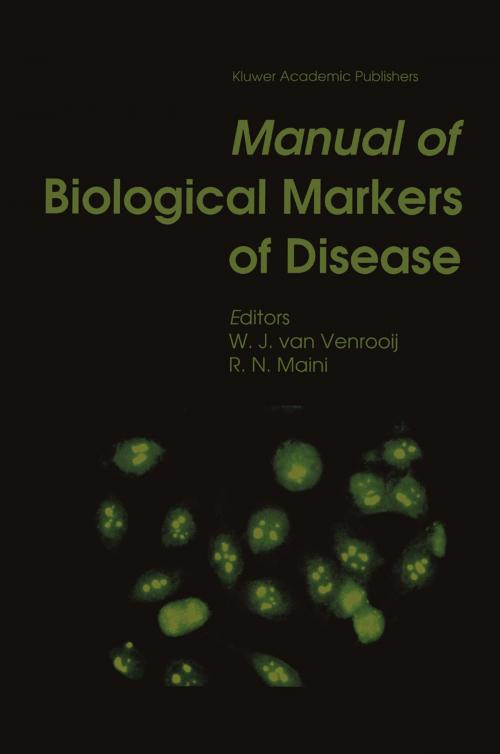 Cover of the book Manual of Biological Markers of Disease by , Springer Netherlands