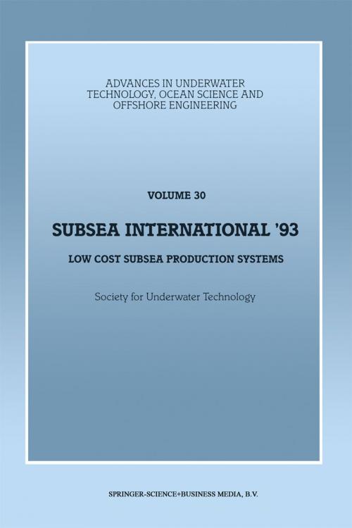 Cover of the book Subsea International’ 93 by , Springer Netherlands