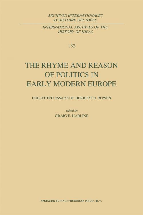 Cover of the book The Rhyme and Reason of Politics in Early Modern Europe by , Springer Netherlands