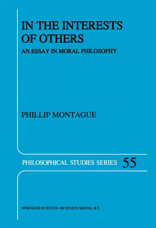 Cover of the book In the Interests of Others by Phillip Montague, Springer Netherlands