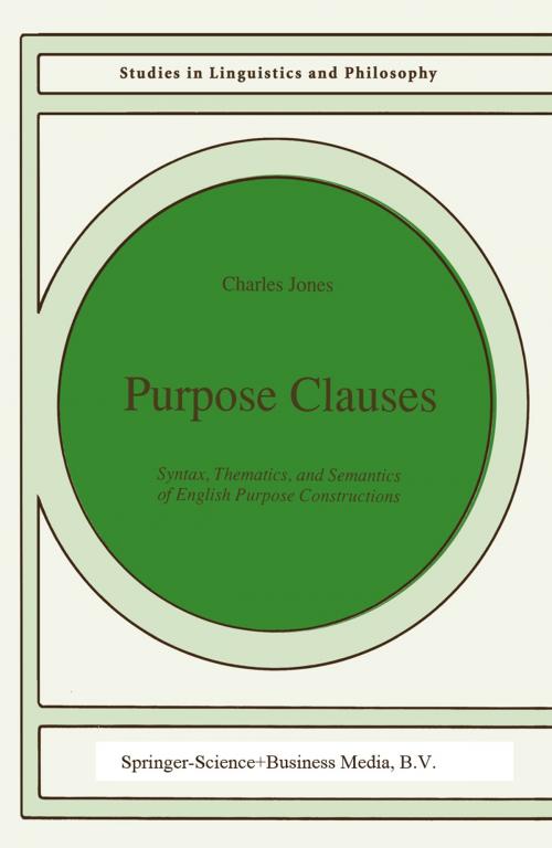 Cover of the book Purpose Clauses by C. Jones, Springer Netherlands