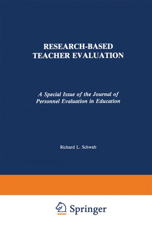 Cover of the book Research-Based Teacher Evaluation by , Springer Netherlands