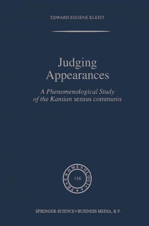 Cover of the book Judging Appearances by E.E. Kleist, Springer Netherlands