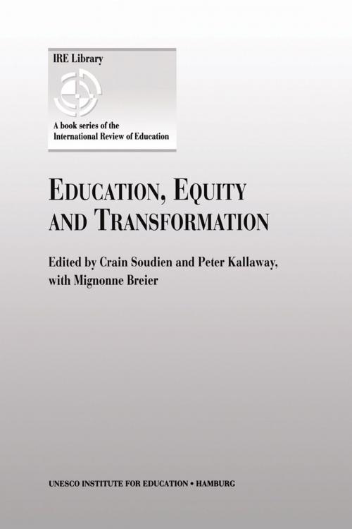 Cover of the book Education, Equity and Transformation by Mignonne Breier, Springer Netherlands