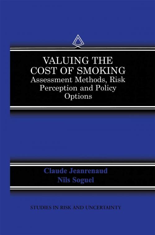 Cover of the book Valuing the Cost of Smoking by , Springer Netherlands