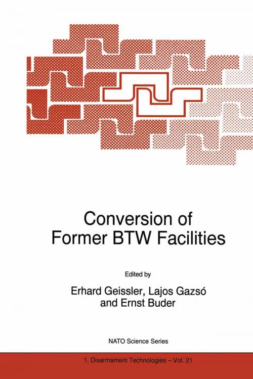 Cover of the book Conversion of Former BTW Facilities by Erhard Geissler, Lajos G. Gazsó, Ernst Buder, Springer Netherlands