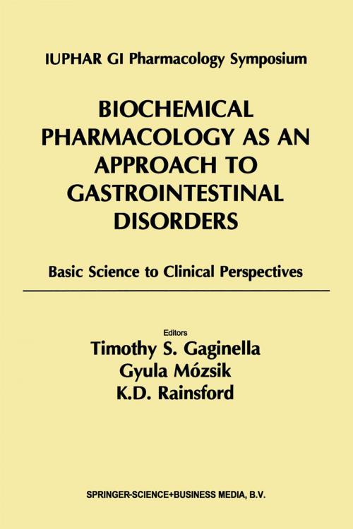 Cover of the book Biochemical Pharmacology as an Approach to Gastrointestinal Disorders by , Springer Netherlands